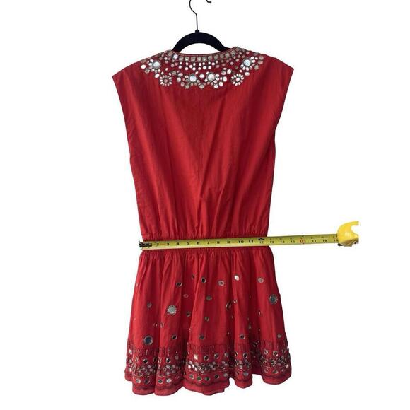 Alice + Olivia Red Mirror Embellished Dress – Women’s S – Boho Festival India - Picture 4 of 9
